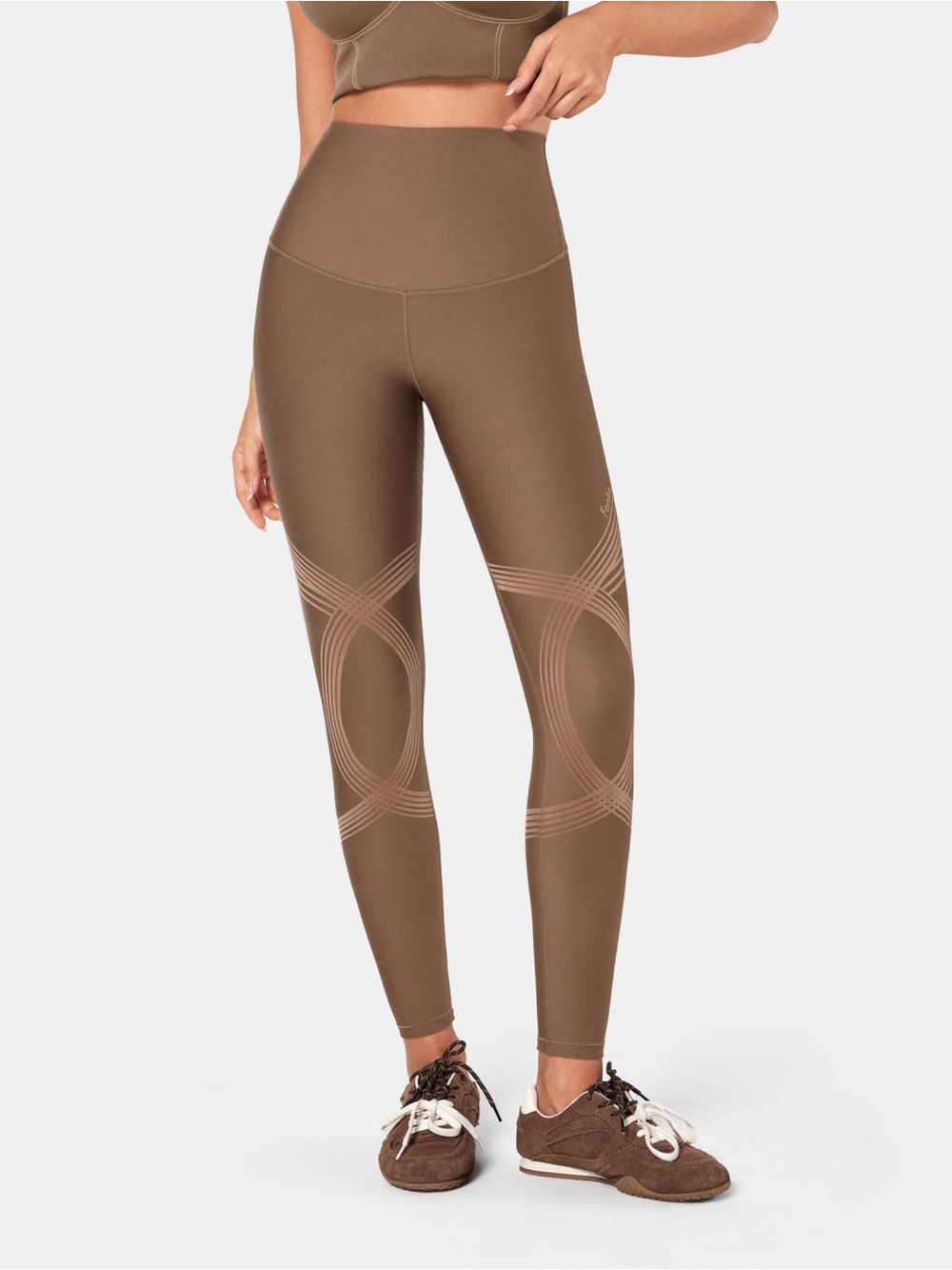 Fanka Body Sculpt Leggings Full Length Antique Bronze Brown Compression Workout